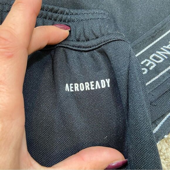 Adidas‎ Youth Side Stripe Japanese Writing Track Pants Size Youth Medium Black - Picture 10 of 12
